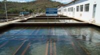 Estação de tratamento de água do Sistema Rio das Velhas, responsável pelo abastecimento na Região Metropolitana de Belo Horizonte
