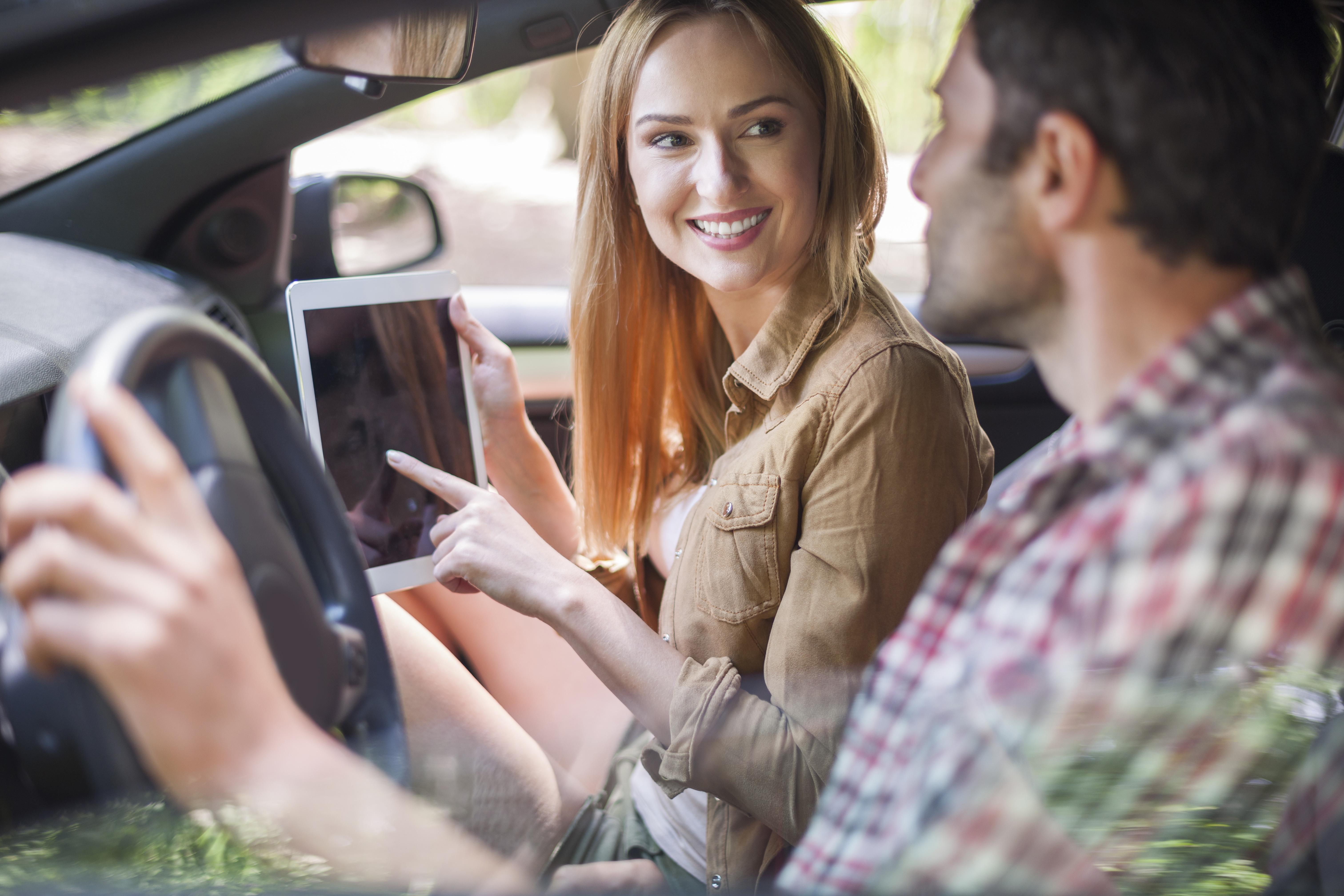 couple traveling by car go vacation couple traveling by car go vacation