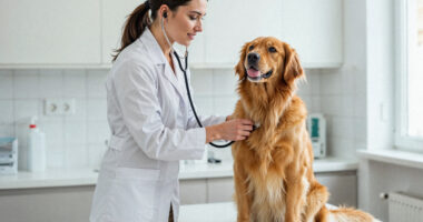 veterinária atendendo