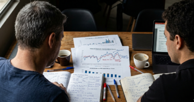 Profissionais analisam indicadores da produção industrial de Minas Gerais durante reunião de avaliação econômica