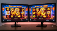 imagem de computadores com os jogos online Imagem gerada por IA