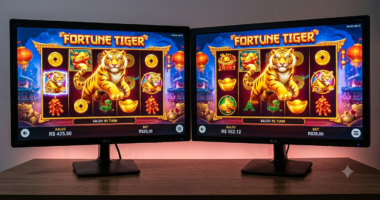 imagem de computadores com os jogos online Imagem gerada por IA