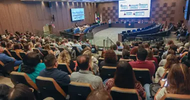 Apresentação do projeto foi voltada para magistrados secretários diretores executivos gerentes coordenadores e servidores do TJMG Foto Riva Moreira TJMG)