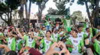 Jovens do projeto Bloco Show Kids se apresentam em atividade cultural gratuita em comunidade de Belo Horizonte