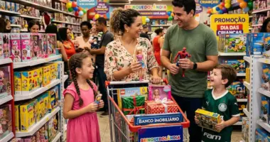 Dia das crianças inflação brinquedos