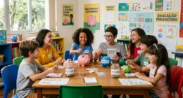Gemini Generated crianças adolescentes educação financeira