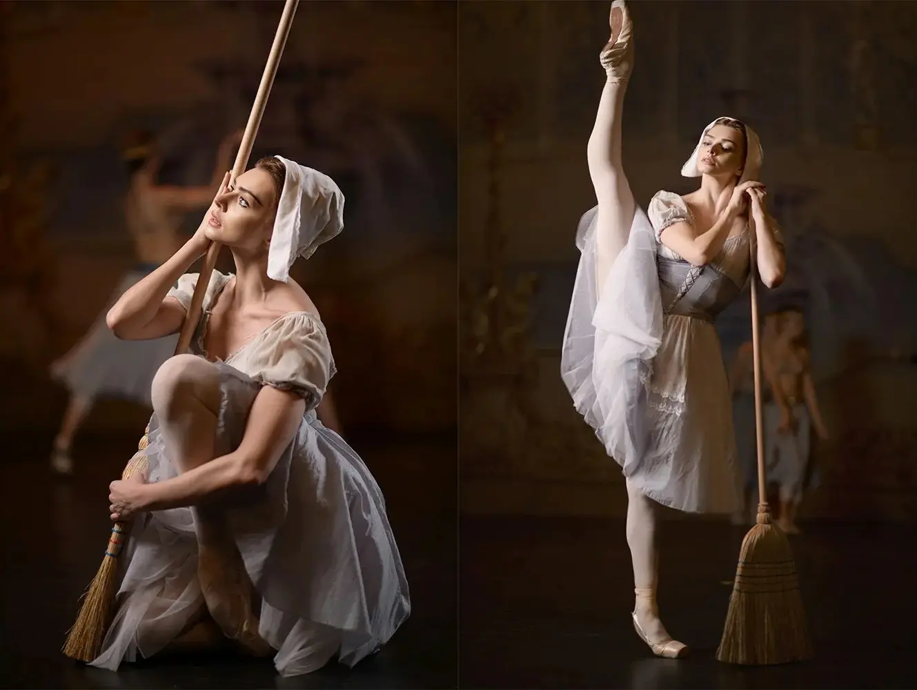 Bailarina do The Moscow Ballet interpreta Cinderella em espetáculo apresentado em Belo Horizonte Bailarina caracterizada como personagem de conto de fadas, Cinderella, durante cena do espetáculo de balé clássico apresentado pelo The Moscow Ballet