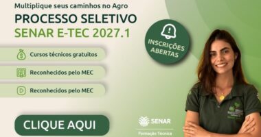 Senar e Tec oferece cursos técnicos gratuitos